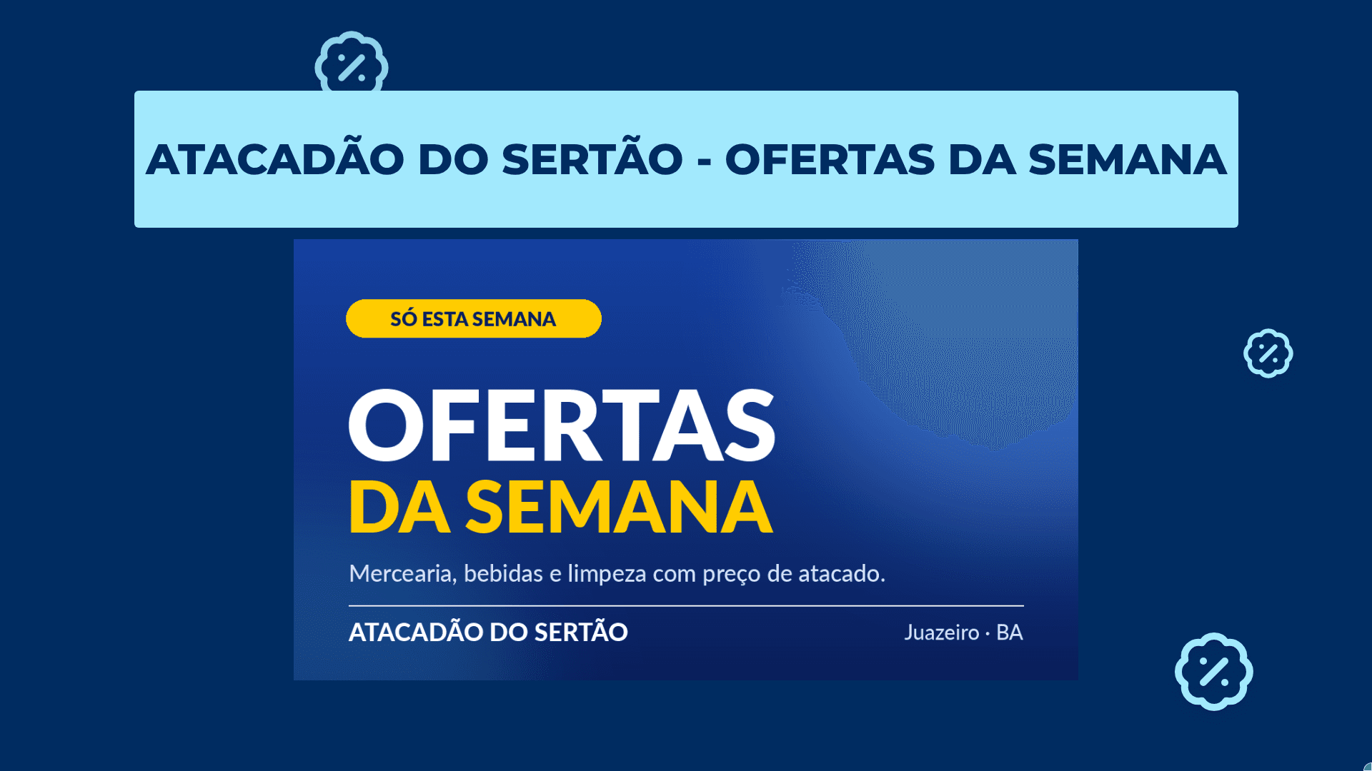 Tela de anúncio com a arte da loja, que entra no rodízio entre as ofertas