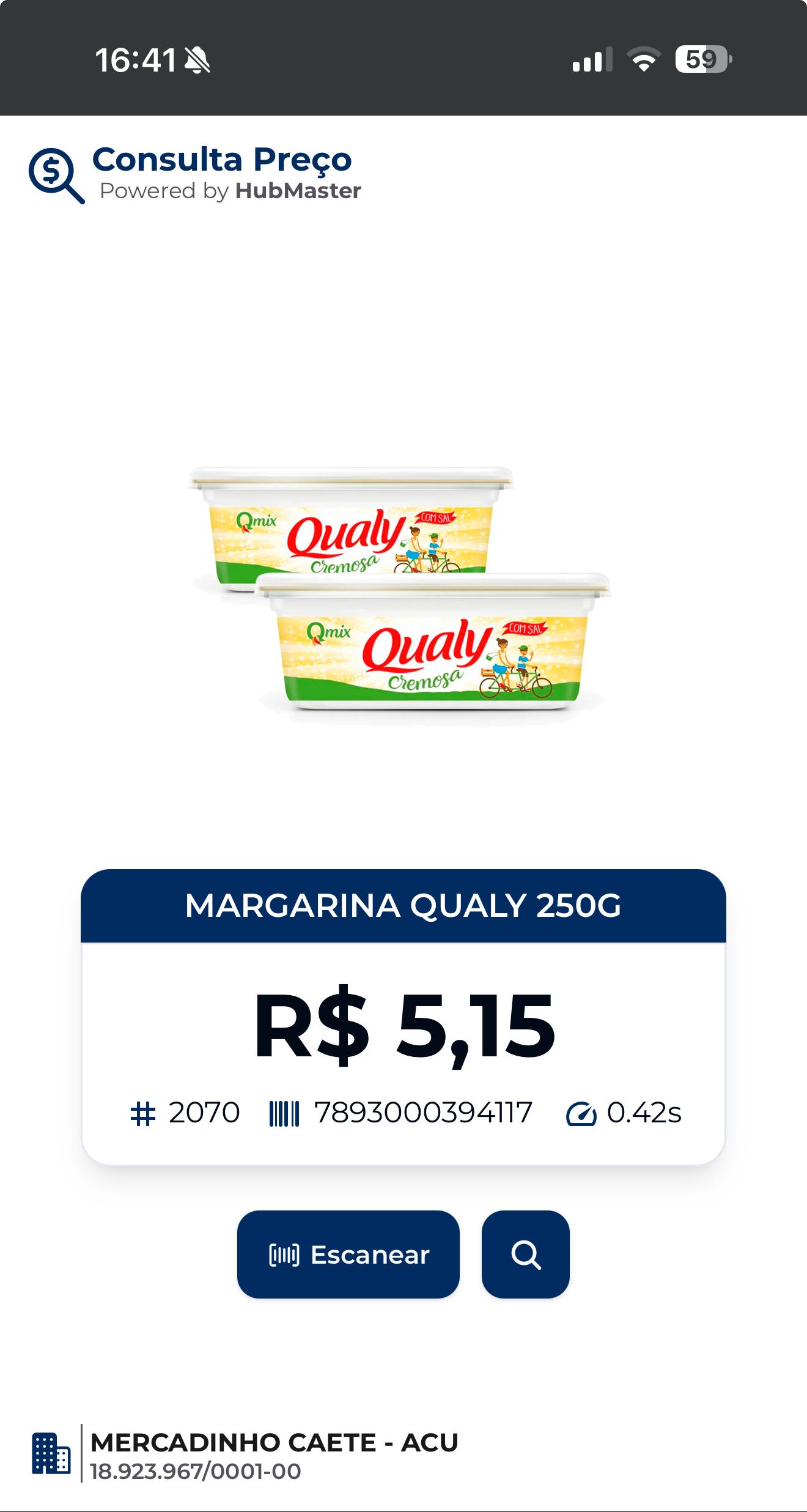 Consulta Preço em TV/Tablet